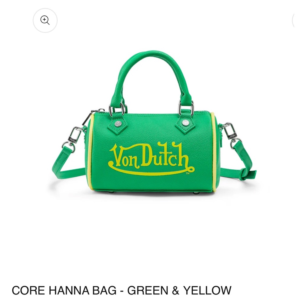 NWT Von Dutch Crossbody Bag in Green and Yellow